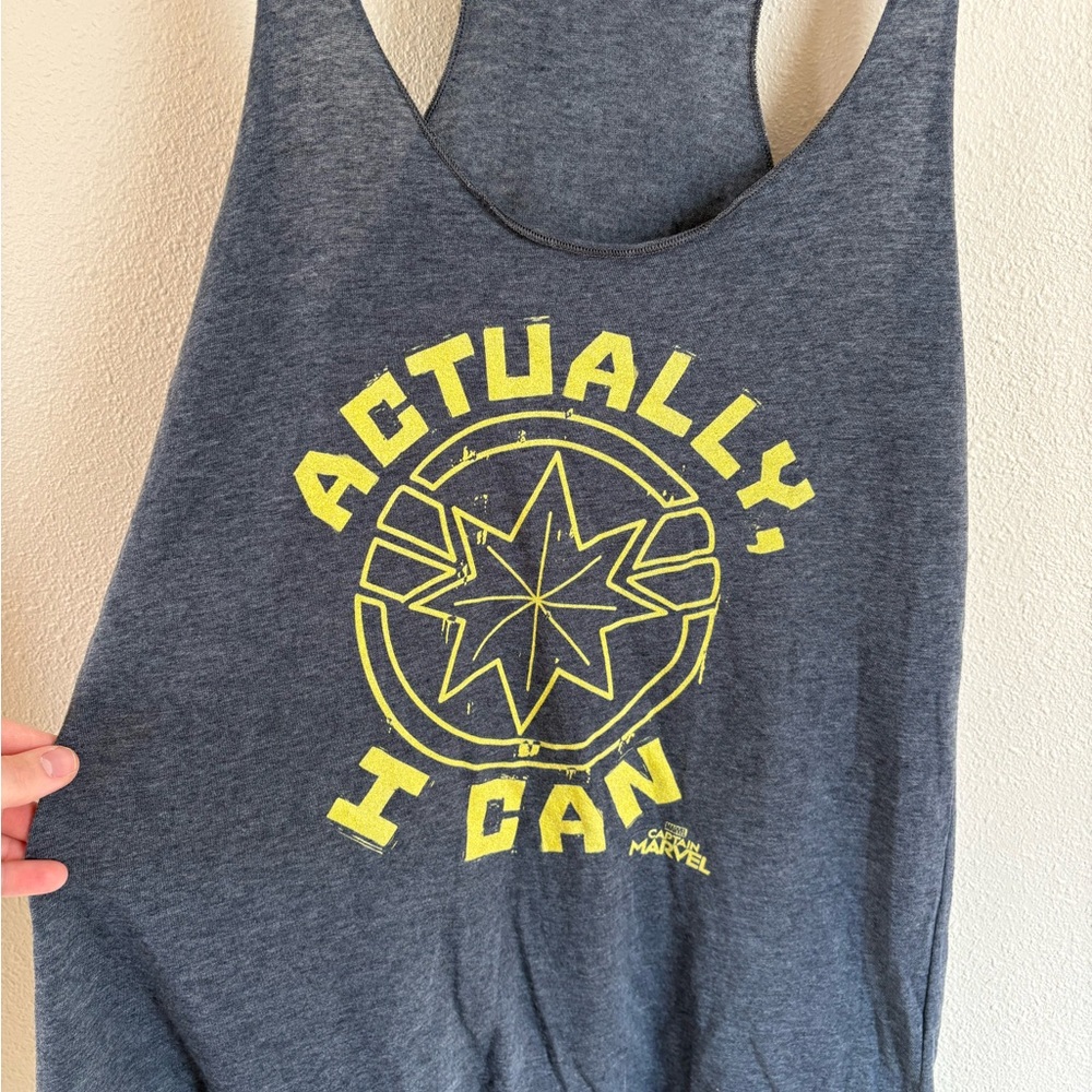 Marvel Gray and Yellow Tank Top
